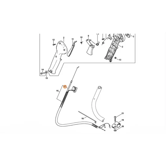STIHL  Cięgno sterowania główną przepustnicą 4601 182 3200